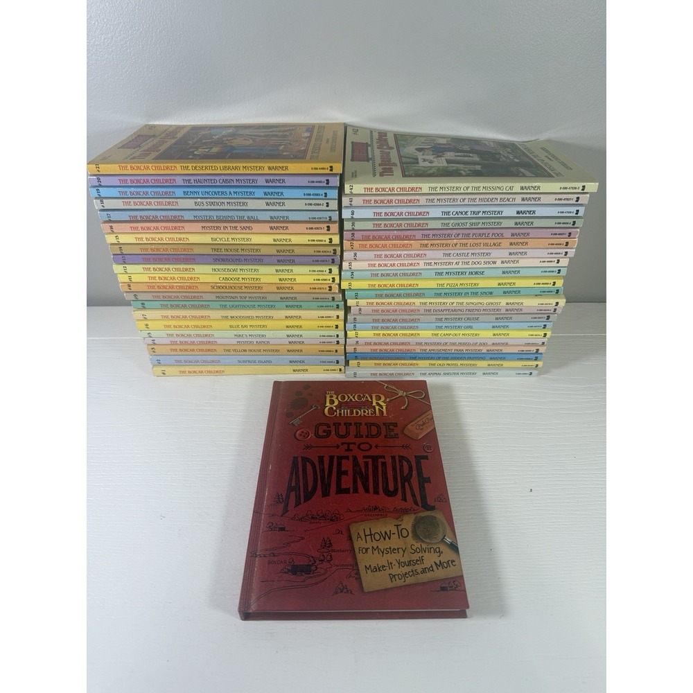 The Boxcar Children Book Lot 1-42 Complete Set + Guide To Adventure 43 Books